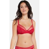 MISS SANS COMPLEXE - Omsluitend BH - Rood - Kant - Beugels