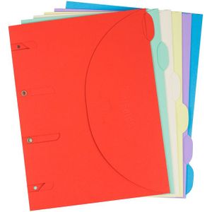 Smartfolder - pak van 6 - a4 - assorti | Krimp a 6 stuk | 10 stuks