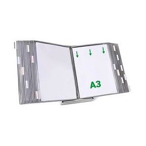 tarifold Sichttafelsystem 433300 DIN A3 grau mit 30 St. Sichttafeln