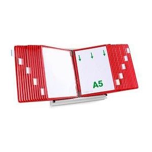 tarifold Sichttafelsystem 435303 DIN A5 rot mit 30 St. Sichttafeln