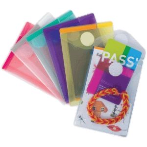 Djois Color Collection enveloptas A7 - PP - assorti - 100% gerecycled - pak 6 stuks