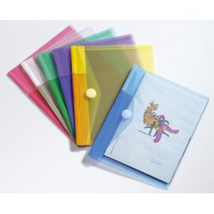 Djois Color Collection enveloptas A5 - PP - assorti - 100% gerecycled - pak 6 stuks
