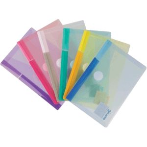 Djois Color Collection enveloptas A6 - PP - assorti - 100% gerecycled - pak 6 stuks