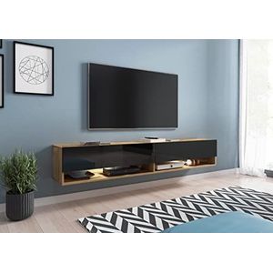 PIASKI Lowboard TV-meubel A 180 cm, tv-kast, Wotan, LED-verlichting optioneel (zonder LED-verlichting)