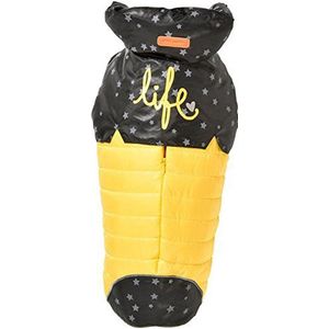 Bobby Life donsjack voor honden, maat 22XS, geel