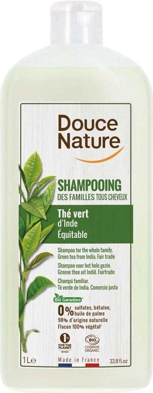 Douce Nature - Shampoo - Glanzend Haar - Groene Thee - Bio