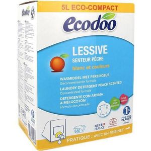 Ecodoo Wasmiddel perzik bag in box bio  5 liter