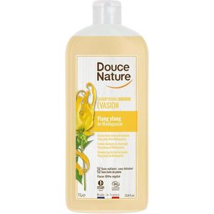 Douce Nature Douchegel & shampoo ylang ylang ontspannend bio 1000ml