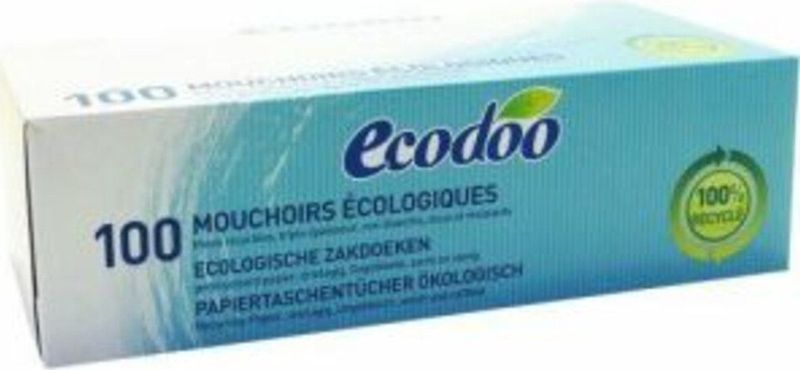 Ecodoo - Zakdoekjes - Drielagig - Ecologisch - 100 Stuks