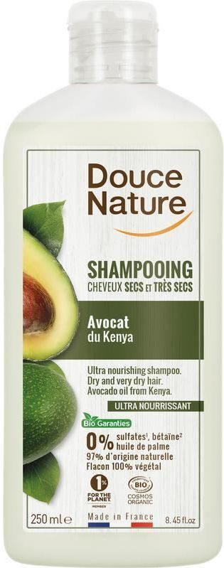 Douce Nature - Shampoo - Verzorgend - Droog Haar - Avocado - Bio