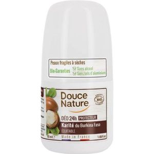 Douce Nature Deodorant roll on met karite sheabutter 24h bio 50ml