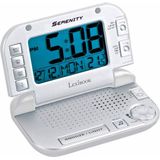 Lexibook Serenity Voyage, Programmeerfunctie, Uitgang voor het aansluiten van de hoofdtelefoon, Wekker- en Snooze-toets,Batterijen, Wit/Zilver, RL930