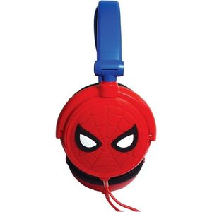 Lexibook Marvel Spiderman Stereo hoofdtelefoon, kindvriendelijke kracht, opvouwbaar en verstelbaar, rood/blauw, HP010SP