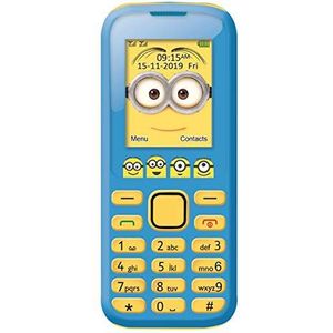 Lexibook, Verschrikkelijke Ikke Minions, 2G mobiele telefoon, Dual SIM, camera, oplaadbare batterij, geel/blauw, GSM20DES