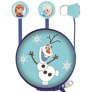 Lexibook Disney Frozen Elsa Minions HP008FZ stereo hoofdtelefoon, incl. tas, jackstekker, blauw/wit