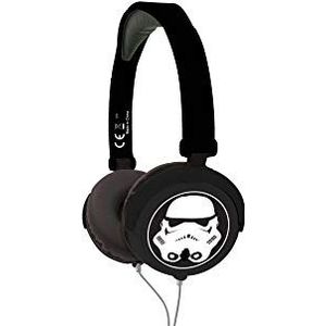 Lexibook HP015SW Star Wars Rey Poe Finn BB-8 stereo hoofdtelefoon, kindvriendelijke kracht, opvouwbaar en instelbaar, zwart/wit