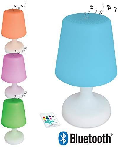 Lexibook - BTL035 - Bluetooth® LED Lamp - Wit/Meerkleurig - 8W - Oplaadbare Batterij