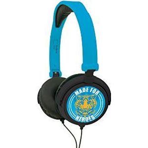 Lexibook Made for Heroes stereo koptelefoon, kindvriendelijke kracht, opvouwbaar en instelbaar, blauw, HP017BLH