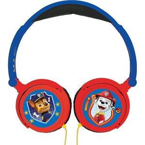 Lexibook Paw Patrol Chase Marshall Stereo Hoofdtelefoon - Kindvriendelijk, Opvouwbaar & Verstelbaar - Blauw/Rood