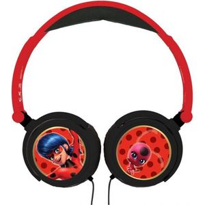 Lexibook - Miraculous Ladybug Cat Noir - Stereo Hoofdtelefoon - Rood - Opvouwbaar