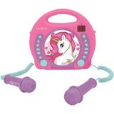 Unicorn Draagbare CD Speler met 2 Microfooons - 3380743075891