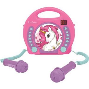 Unicorn Draagbare CD Speler met 2 Microfooons - 3380743075891