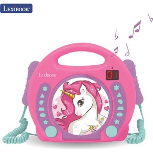 Lexibook - Licorne - CD-Speler - Blauw/Roze - Voor Kinderen