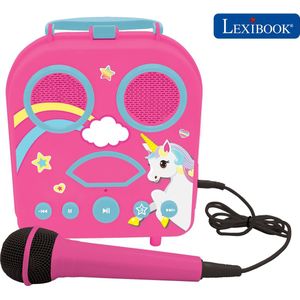 Lexibook - BTC050UNI - Draagbare Karaokeset - Unicorn - Bluetooth® - Compact