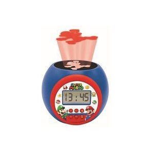 Super Mario - RL977NI - Projector Wekker - Blauw - LCD-Scherm met Snooze Functie