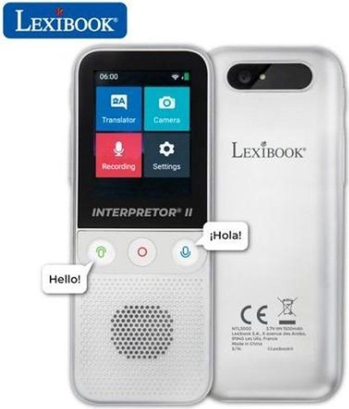 Lexibook - Interpretor 3 - Instant Voice Translator - Multilingual - Portable