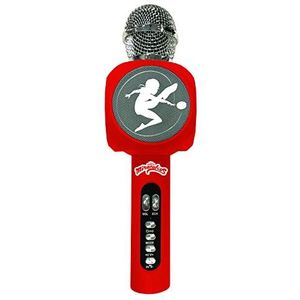 Lexibook - Miraculous Ladybug Cat Noir - Draadloze Microfoon - Zilver/Rood - Bluetooth - Efectos de Licht