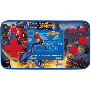 Lexibook Spider-Man Cyber Arcade Pocket-gameconsole, 150 gaming, LCD, op batterijen, rood / blauw, JL1895SP