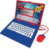 LEXIBOOK JC598SPi2 Spider-Man-Educatieve en Tweetalige Laptop Spaans/Engels-Speelgoed voor Kind Jongen (Jongens & Meisjes) 124 Activiteiten, Leer Spelen Spelen en Muziek met Spiderman-Rood/Blauw