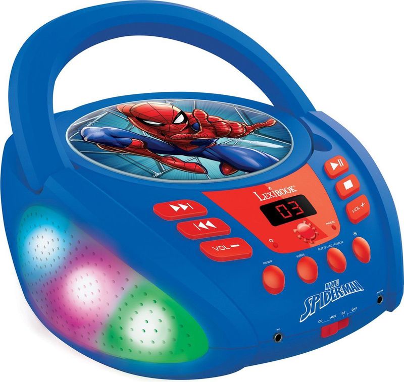 Lexibook - Spider-Man - Bluetooth CD-Speler - Blauw/Rood - Draagbaar