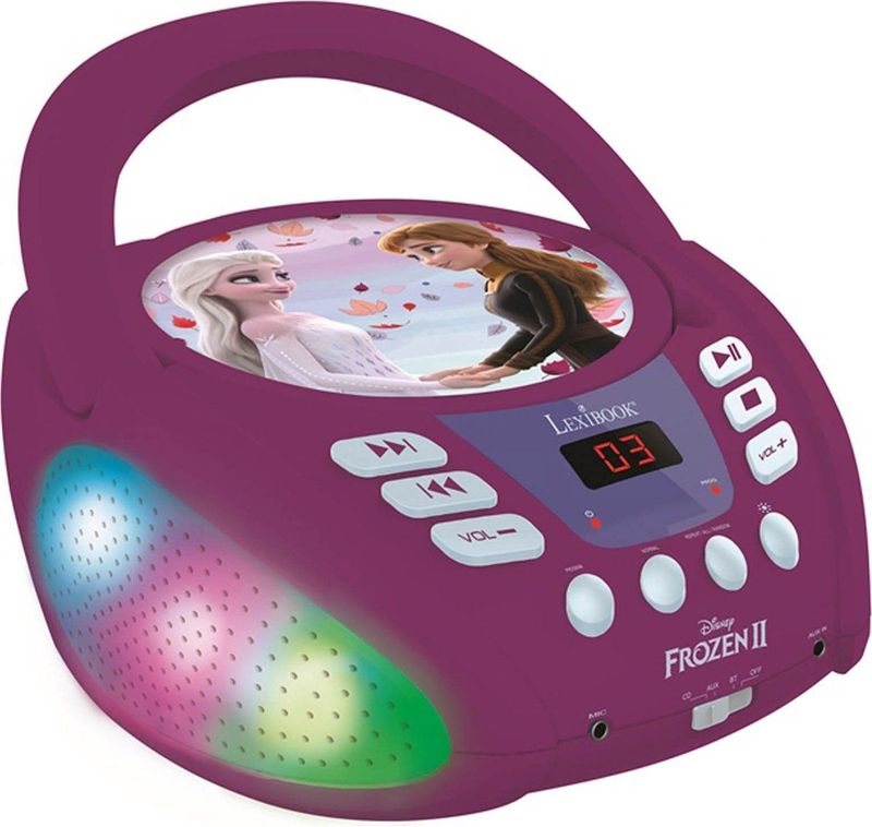 Lexibook - RCD109FZ - Bluetooth CD-speler - Paars - Draagbaar - Lichteffecten