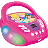 Lexibook, Miraculous Ladybug Cat Noir, Bluetooth-cd-speler voor kinderen - draagbaar, lichteffecten, microfoonaansluiting, aux-ingang, batterij of netvoeding, Rood, RCD109MI