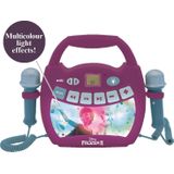Disney Frozen 2- Karaoke draagbare digitale speler voor kinderen - Microfoons, Lichteffecten, Bluetooth, Opname- en stemwisselaarfuncties, Oplaadbare batterij, Paars, MP320FZZ
