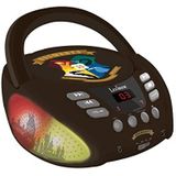 Lexibook Harry Potter RCD109HP Bluetooth cd-speler, draagbaar, lichteffecten, microfoonaansluiting, AUX-ingang, batterij of netvoeding, zwart