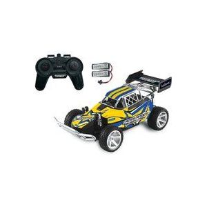 Lexibook, Crosslander® Buggy Max, Radiografisch bestuurbare off-road buggy, tot 15 km/u, inclusief afstandsbediening en 2 oplaadbare batterijen, Blauw/Geel, RC22