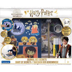 Lexibook Harry Potter Elektronisch Geheim Dagboek met accessoires, lichteffecten, hangslot en sleutel, stickerbladen, SD30HP