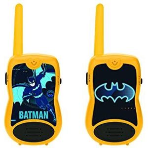 Lexibook - Batman Walkie-talkies, Riemclip, Batterij, voor Kinderen/Jongens, Zwart/Geel, TW12BAT