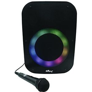 Lexibook IParty K8210 iParty Bluetooth-luidspreker, met lichteffecten, microfoon, oplaadbare batterij, zwart,
