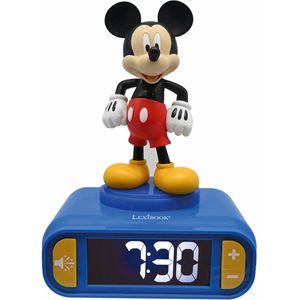 Mickey Mouse 3D Wekker met nachtlampje en geluiden