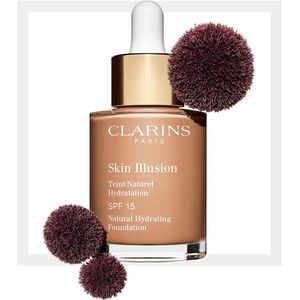 Clarins - Skin Illusion Natural Hydrating Foundation SPF 15 30 ml 112 - Amber