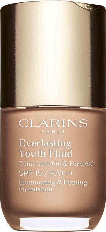 Clarins - Everlasting Youth Fluid Foundation - Verhelderende Foundation - Tint 107 Beige - 30 ml