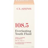 Clarins - Everlasting Youth Fluid Foundation - Verhelderende Foundation - Tint 108.5 Cashew - 30 ml