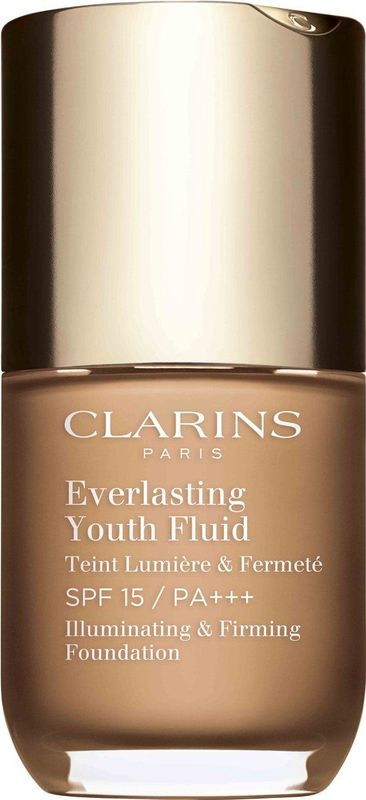 Clarins - Everlasting Youth Fluid Foundation - Verhelderende Foundation - Tint 108.5 Cashew - 30 ml