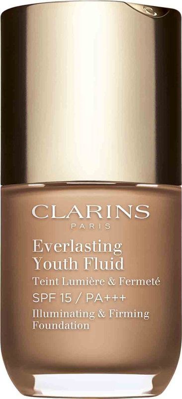Clarins - Everlasting Youth Fluid Foundation - Verhelderende Foundation - SPF 15 - Tint 112 Amber - 30 ml