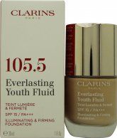 Clarins - Everlasting Youth Fluid Foundation - Verhelderende Foundation - SPF 15 - 30 ml