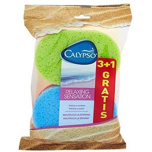 Calypso Relaxing Sensation, zachte spons vermenigvuldigt het schuim – 4 sponzen – [1 verpakking]